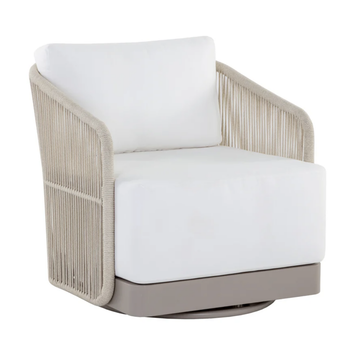 Allariz Swivel Armchair - Greige