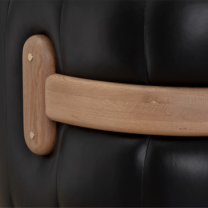 Tadeo Swivel Armchair - Rustic Oak