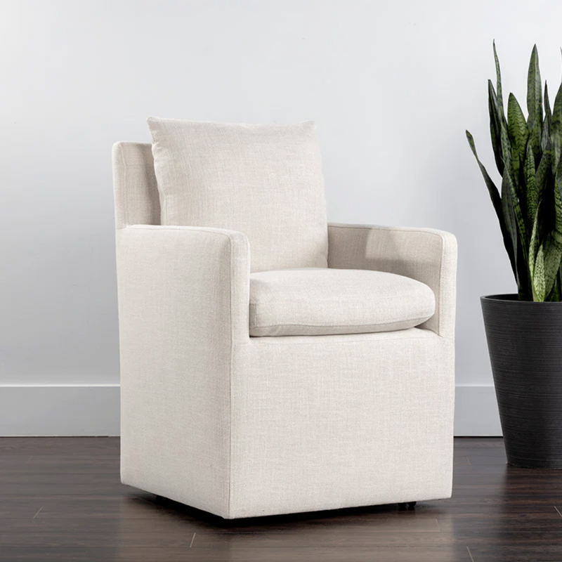 Glenrose Wheeled Dining Armchair