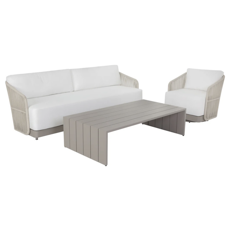 Allariz Swivel Armchair - Greige