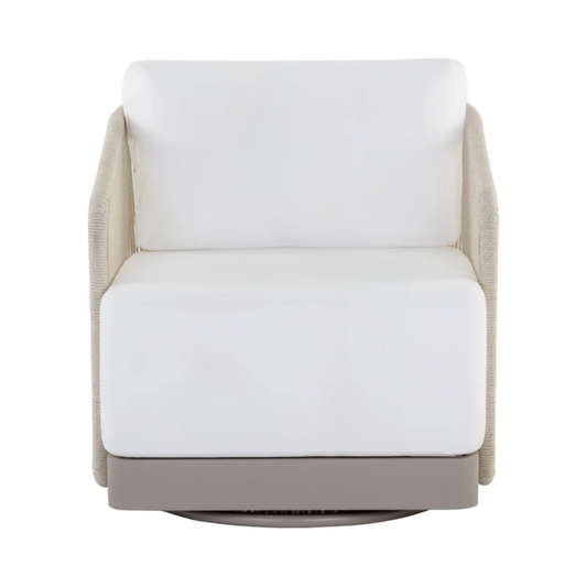 Allariz Swivel Armchair - Greige