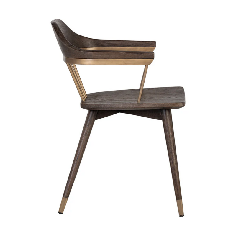 Demi Dining Chair - Distressed Brown