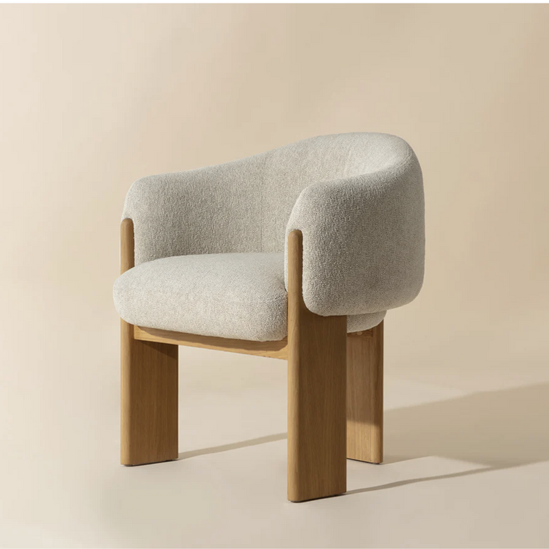 Trine Dining Armchair - Rustic Oak