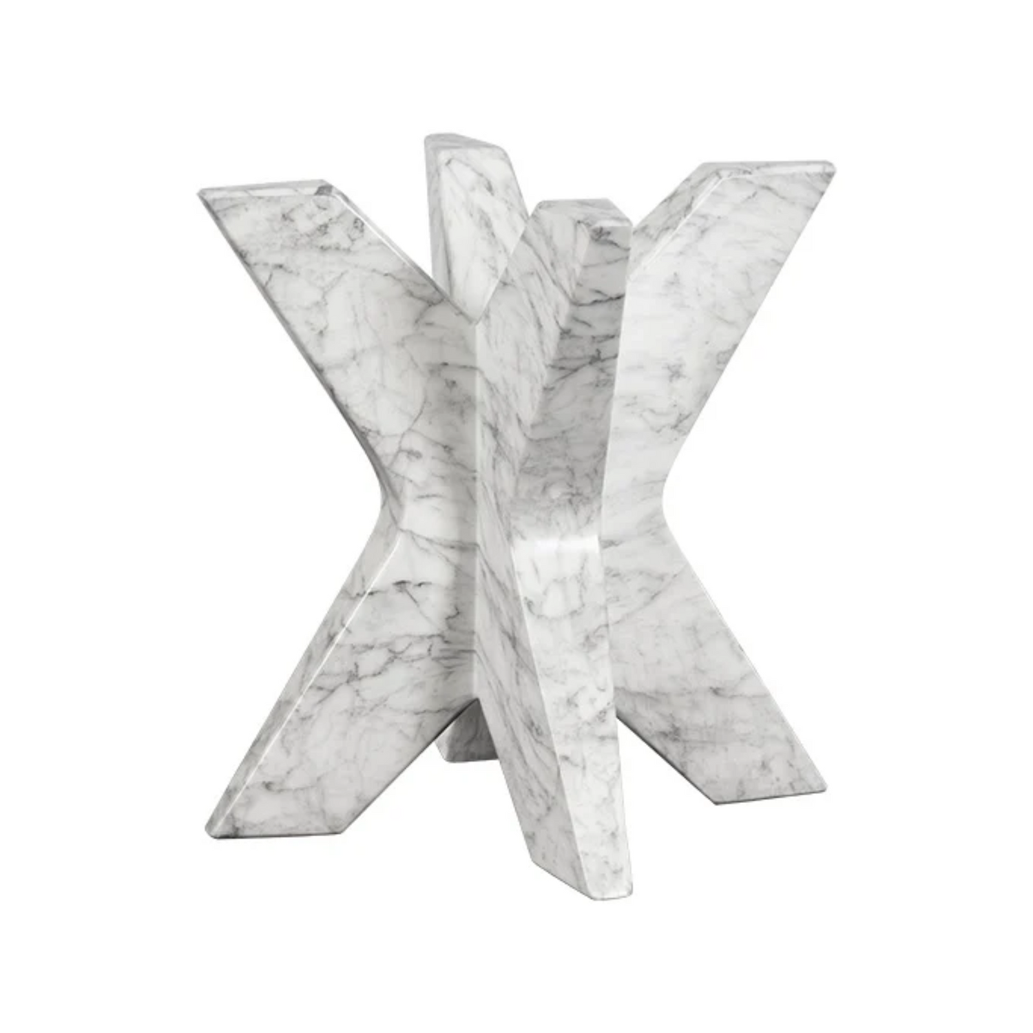 Cypher Dining Table Base - Marble Look