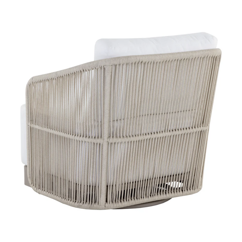 Allariz Swivel Armchair - Greige
