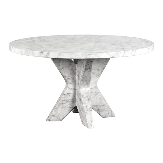 Cypher Dining Table Base - Marble Look