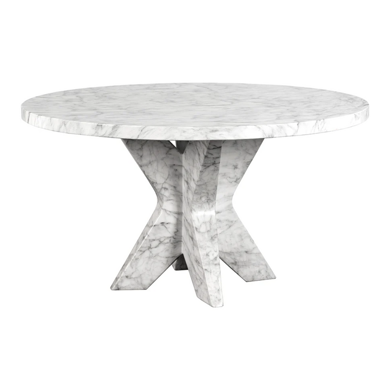 Cypher Dining Table Base - Marble Look