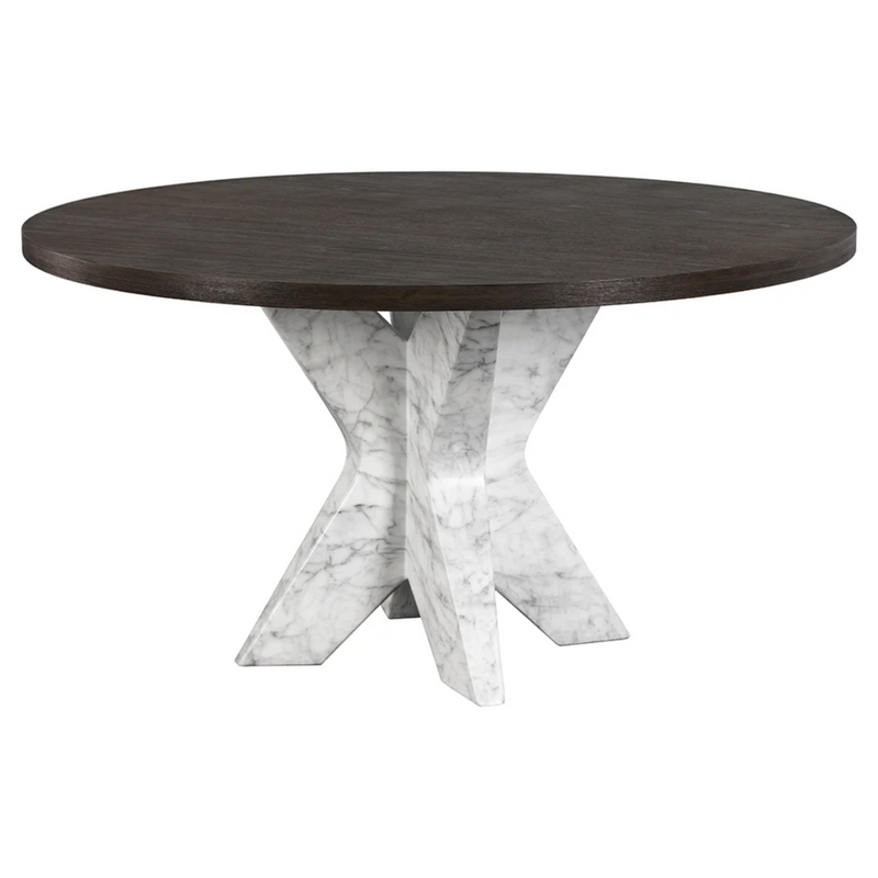 Cypher Dining Table Base - Marble Look
