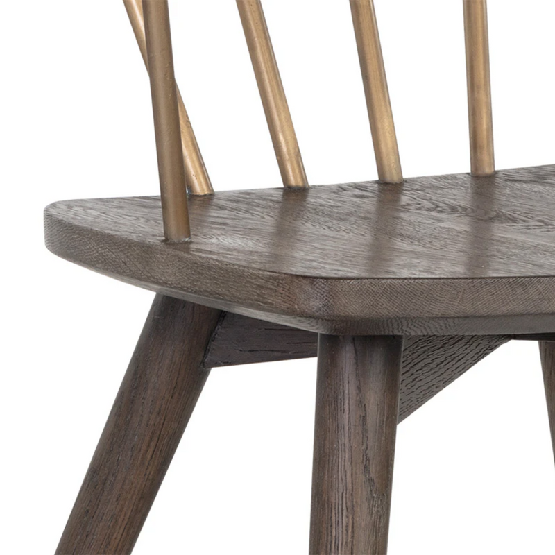 Demi Dining Chair - Distressed Brown