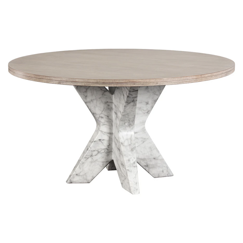 Cypher Dining Table Base - Marble Look