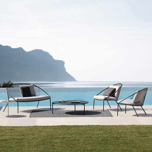 Aria Italian Outdoor Coffee Table - Grey
