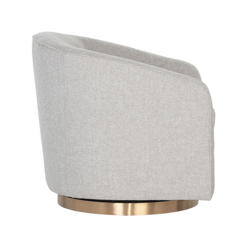 Hazel Swivel Lounge Chair - Gold