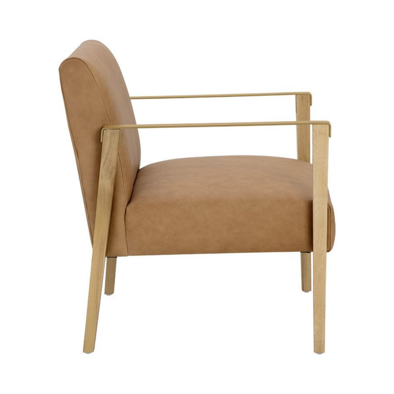 Earl Lounge Chair - Rustic Oak