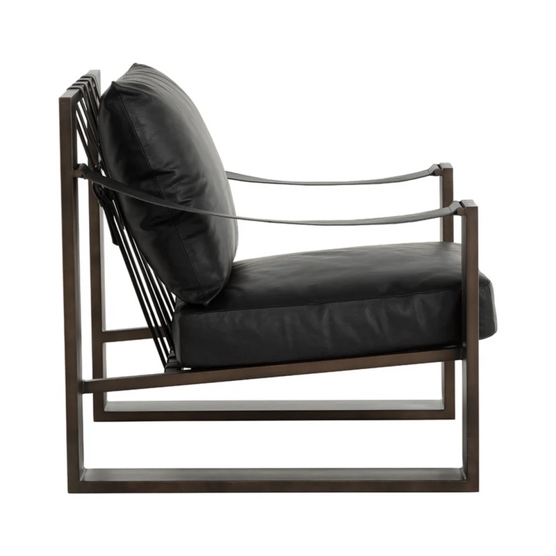 Berke Lounge Chair - Antique Bronze