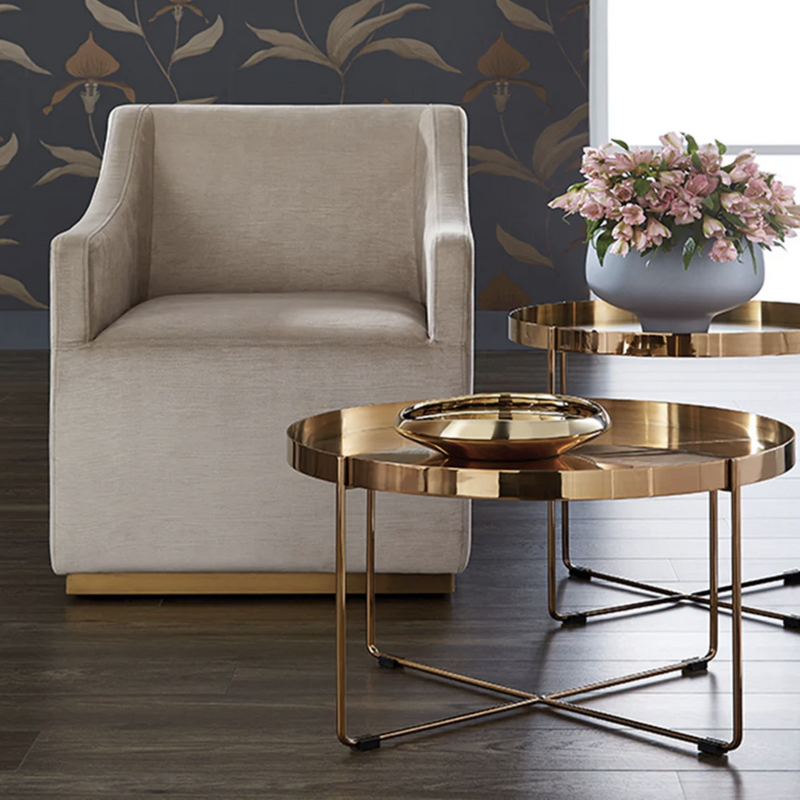 Zane Wheeled Dining Armchair
