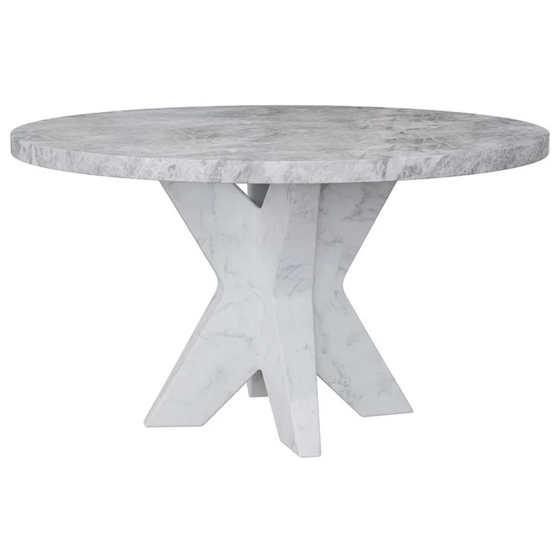 Cypher Dining Table Base - Marble Look