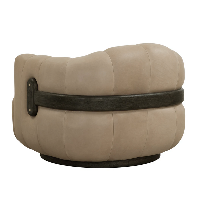 Tadeo Swivel Armchair - Dark Brown