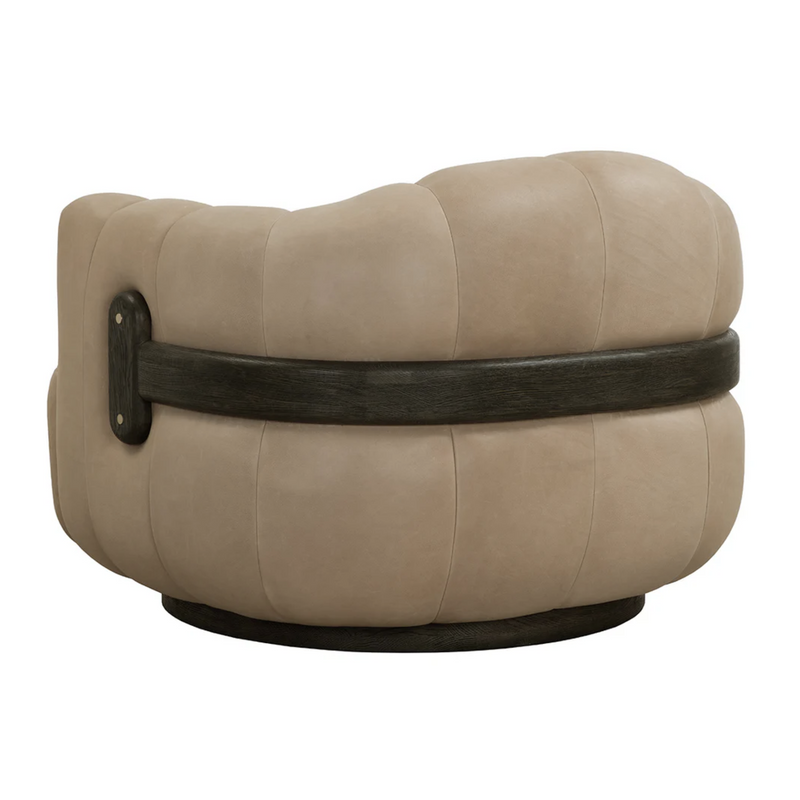 Tadeo Swivel Armchair - Dark Brown
