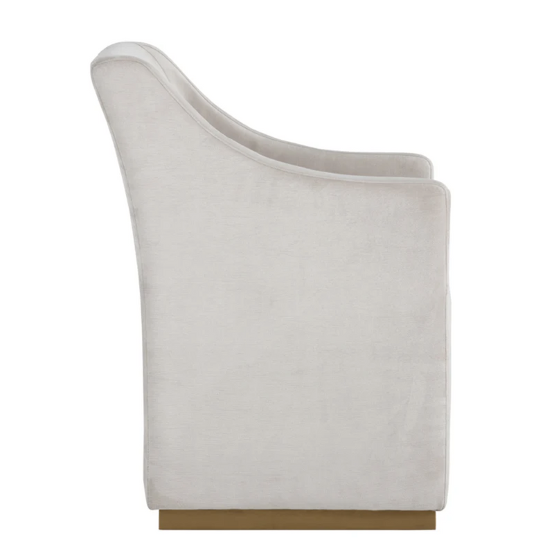 Zane Wheeled Dining Armchair