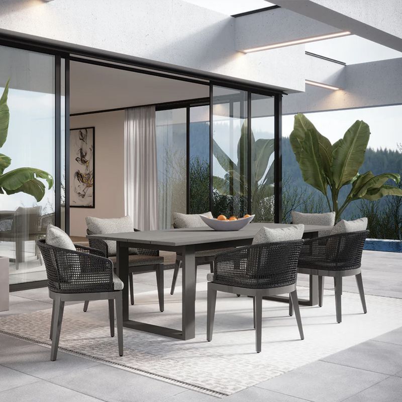 Capri Dining Armchair - Smoke Grey