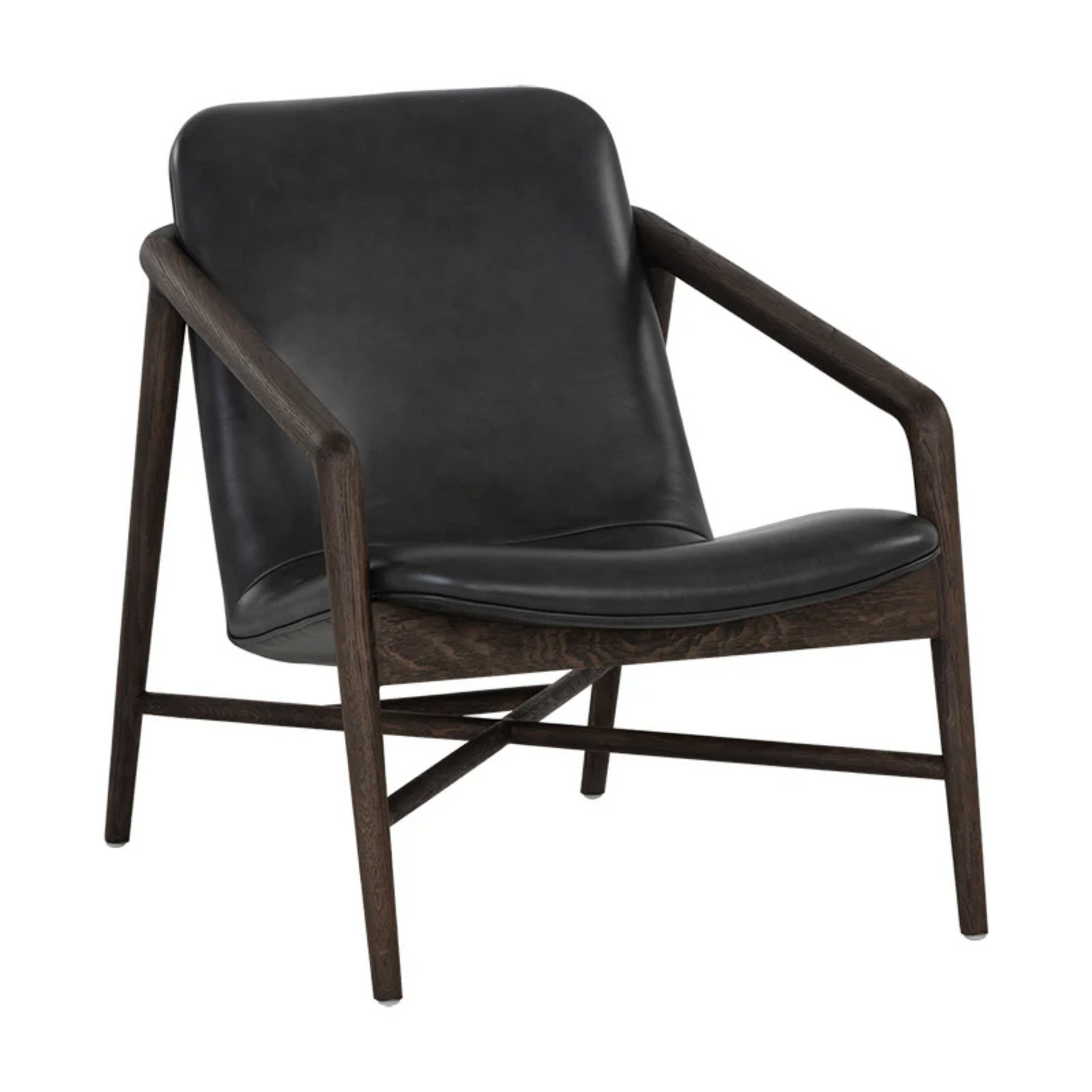 Cinelli Lounge Chair - Distressed Brown