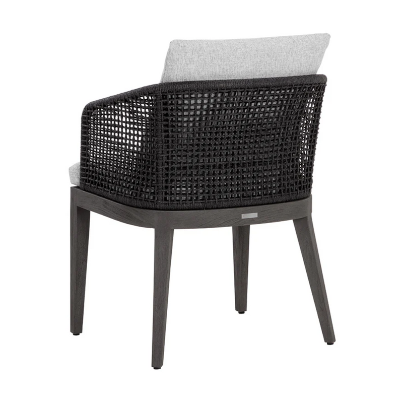 Capri Dining Armchair - Smoke Grey