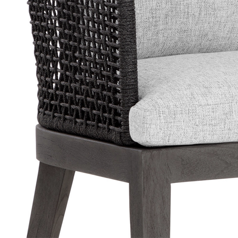 Capri Dining Armchair - Smoke Grey
