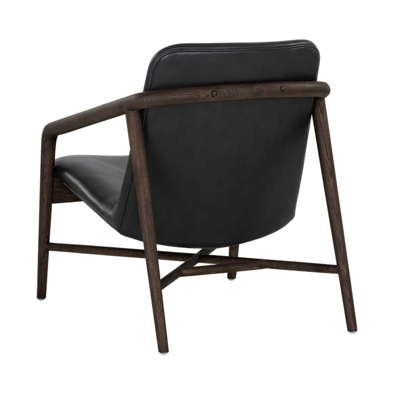 Cinelli Lounge Chair - Distressed Brown