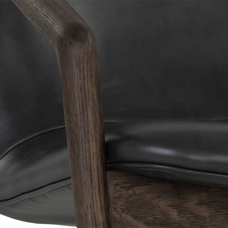 Cinelli Lounge Chair - Distressed Brown