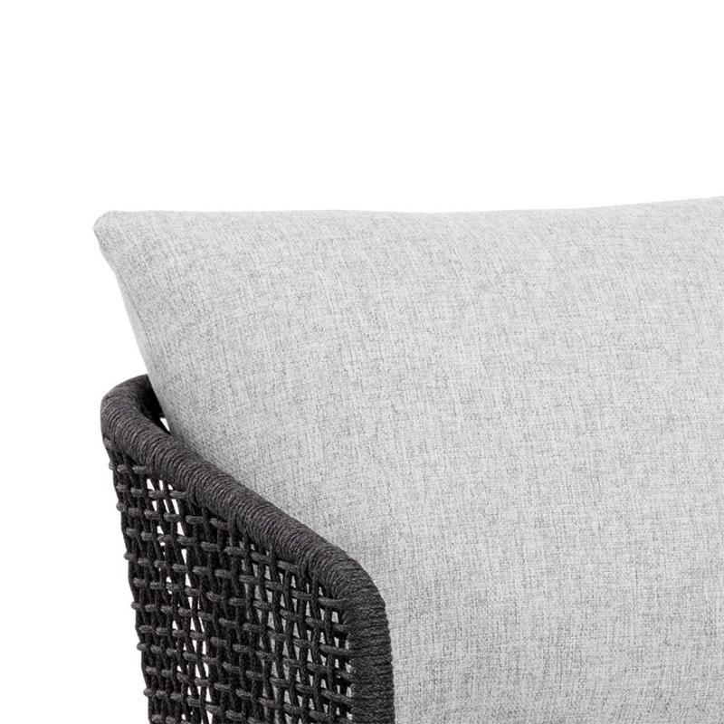 Capri Dining Armchair - Smoke Grey