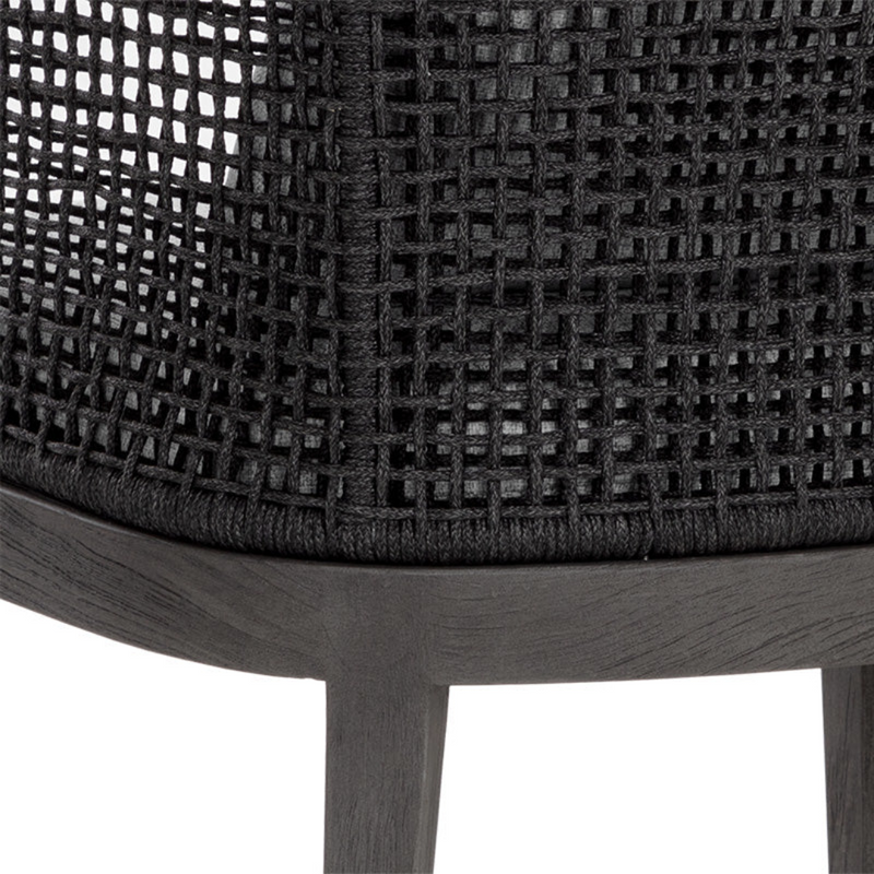 Capri Dining Armchair - Smoke Grey