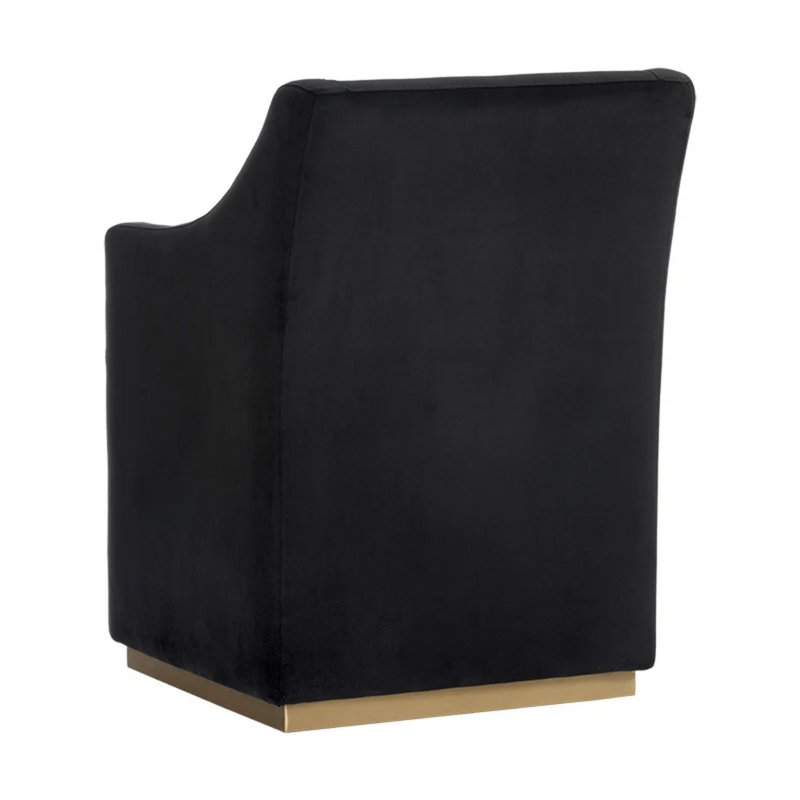 Zane Wheeled Dining Armchair