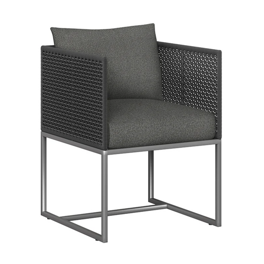 Crete Dining Armchair - Dark Grey