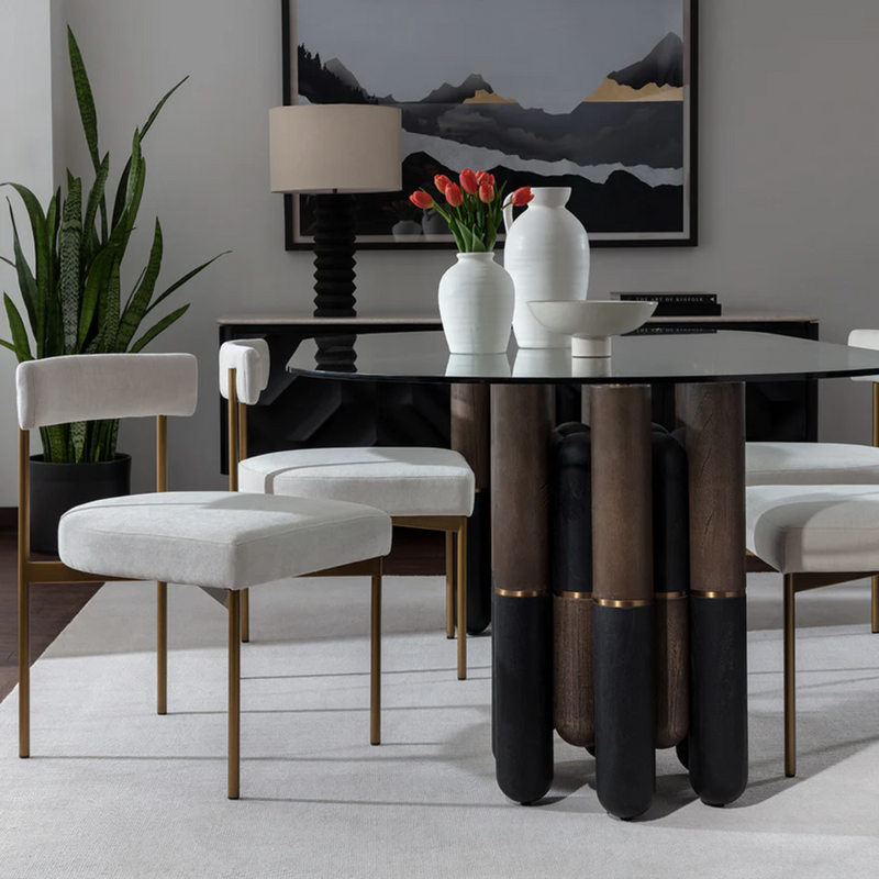Seneca Dining Chair - Antique Brass