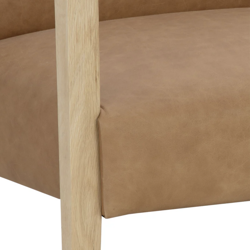 Earl Lounge Chair - Rustic Oak