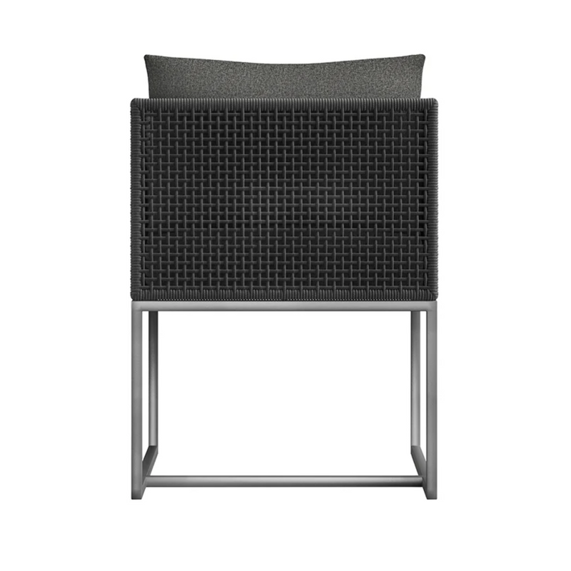 Crete Dining Armchair - Dark Grey