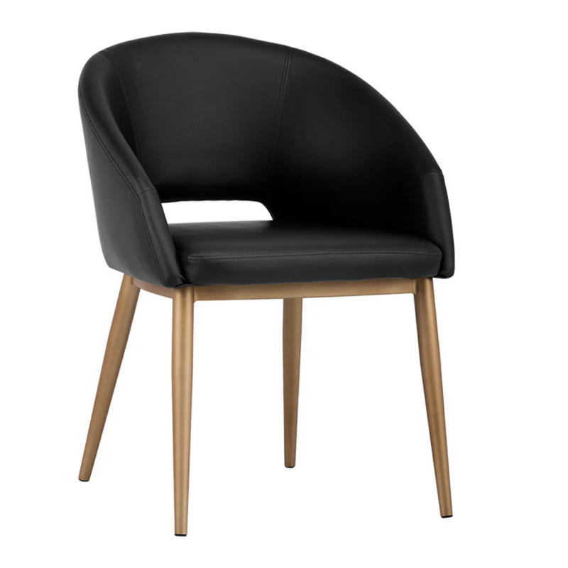 Thatcher Dining Armchair - Champagne Gold