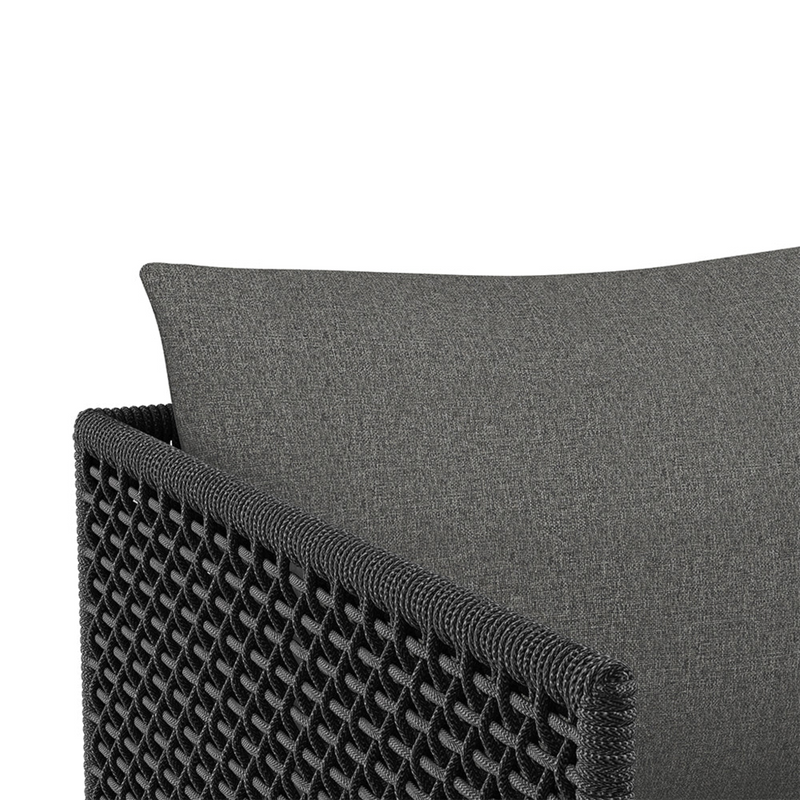 Crete Dining Armchair - Dark Grey