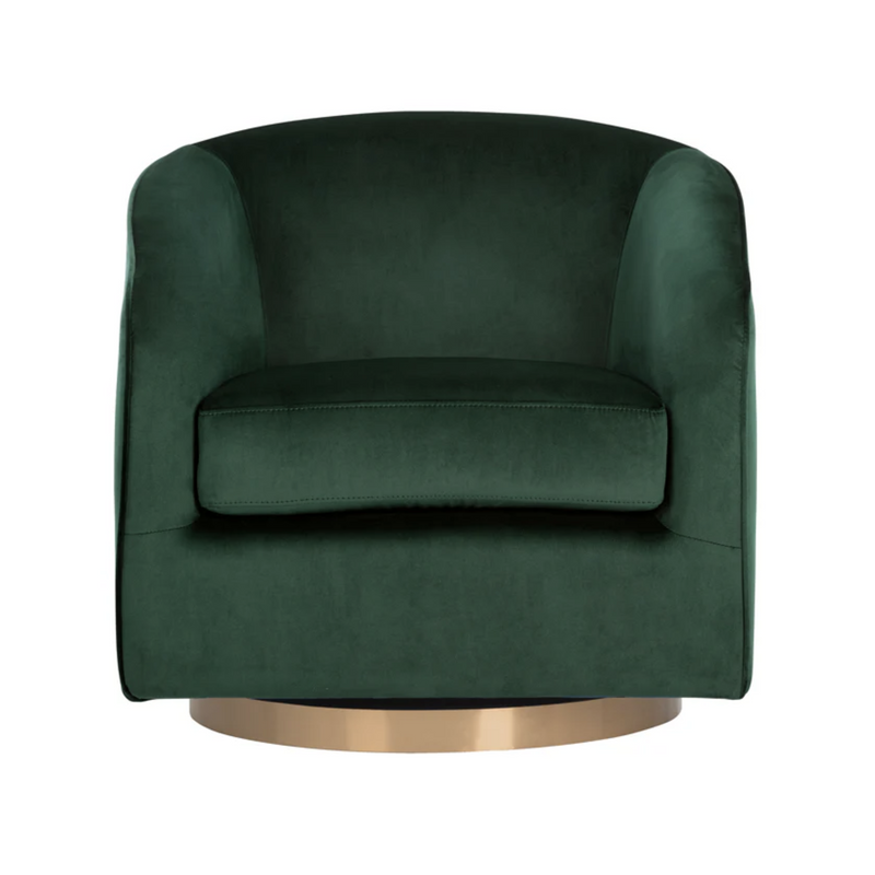 Hazel Swivel Lounge Chair - Gold