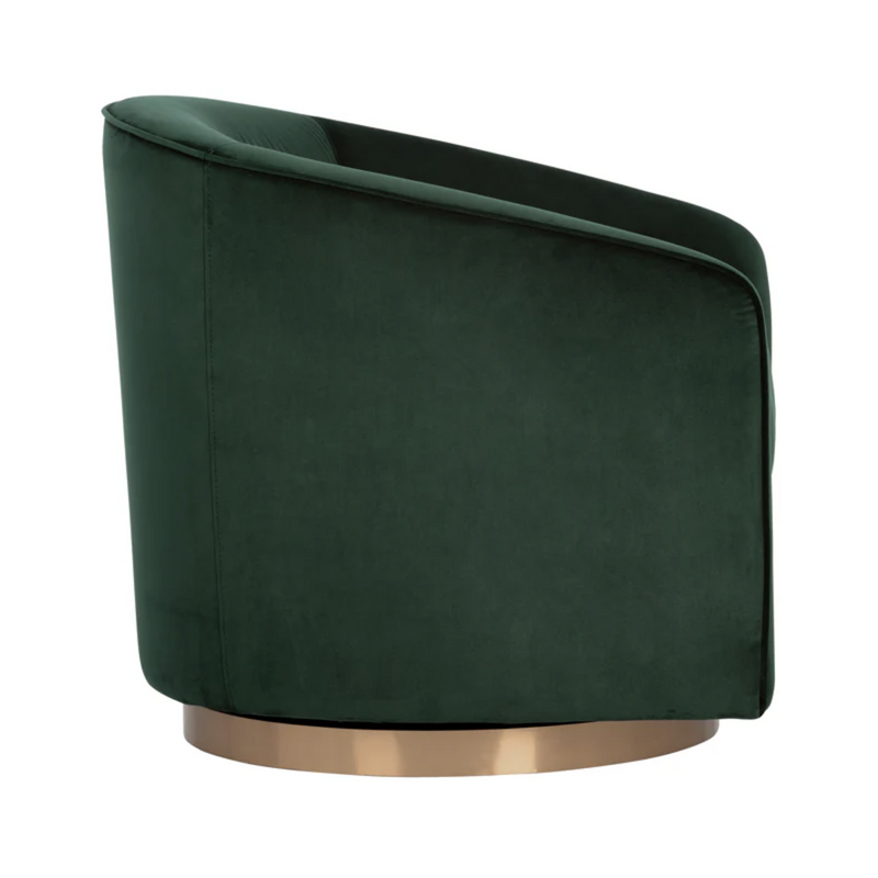 Hazel Swivel Lounge Chair - Gold