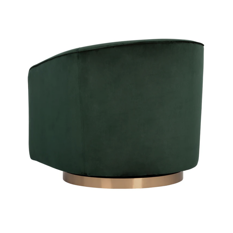 Hazel Swivel Lounge Chair - Gold