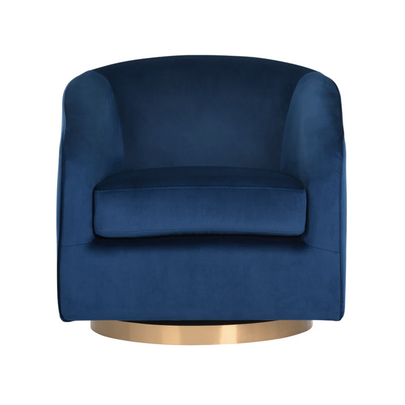 Hazel Swivel Lounge Chair - Gold