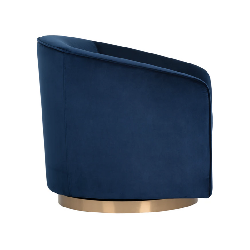 Hazel Swivel Lounge Chair - Gold
