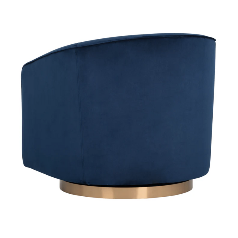 Hazel Swivel Lounge Chair - Gold