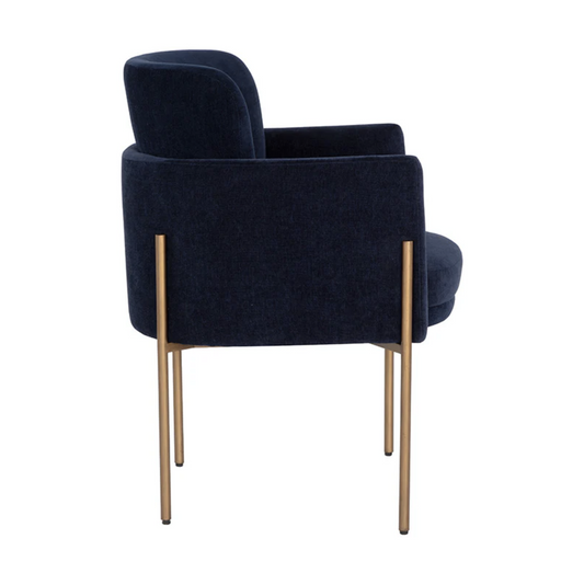 Richie Dining Armchair - Antique Brass