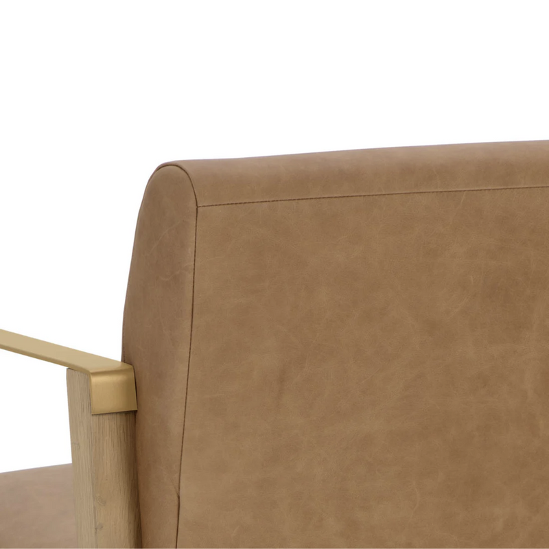 Earl Lounge Chair - Rustic Oak
