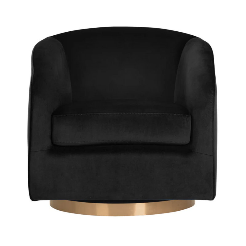 Hazel Swivel Lounge Chair - Gold