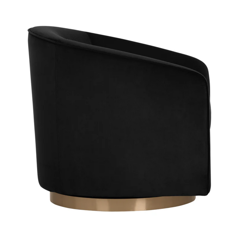 Hazel Swivel Lounge Chair - Gold