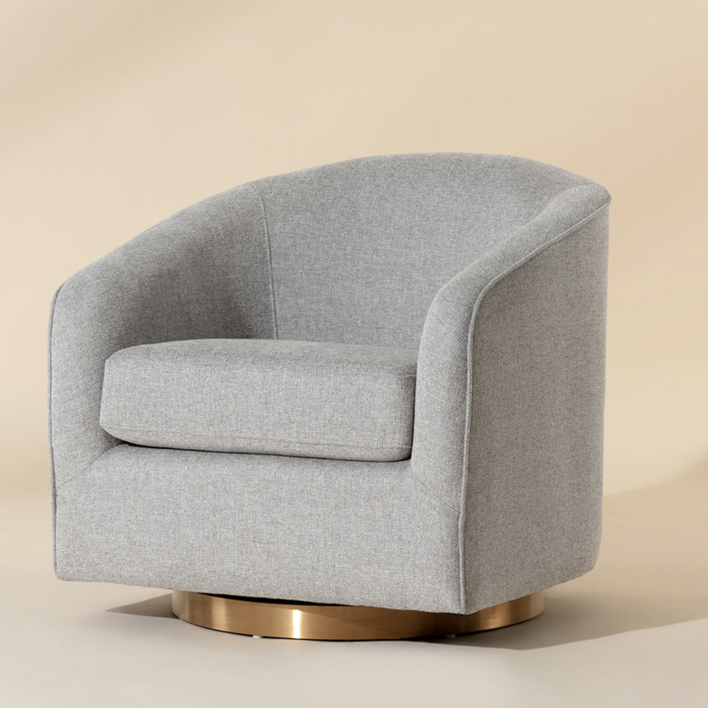 Hazel Swivel Lounge Chair - Gold