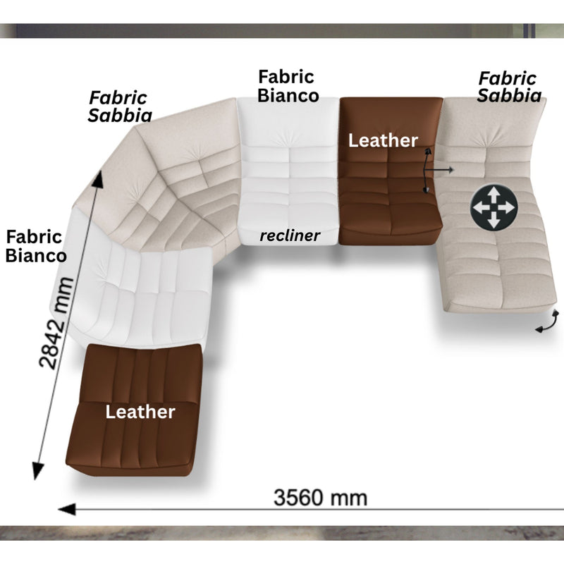 Zip Relax Italian Modular - 6 PC